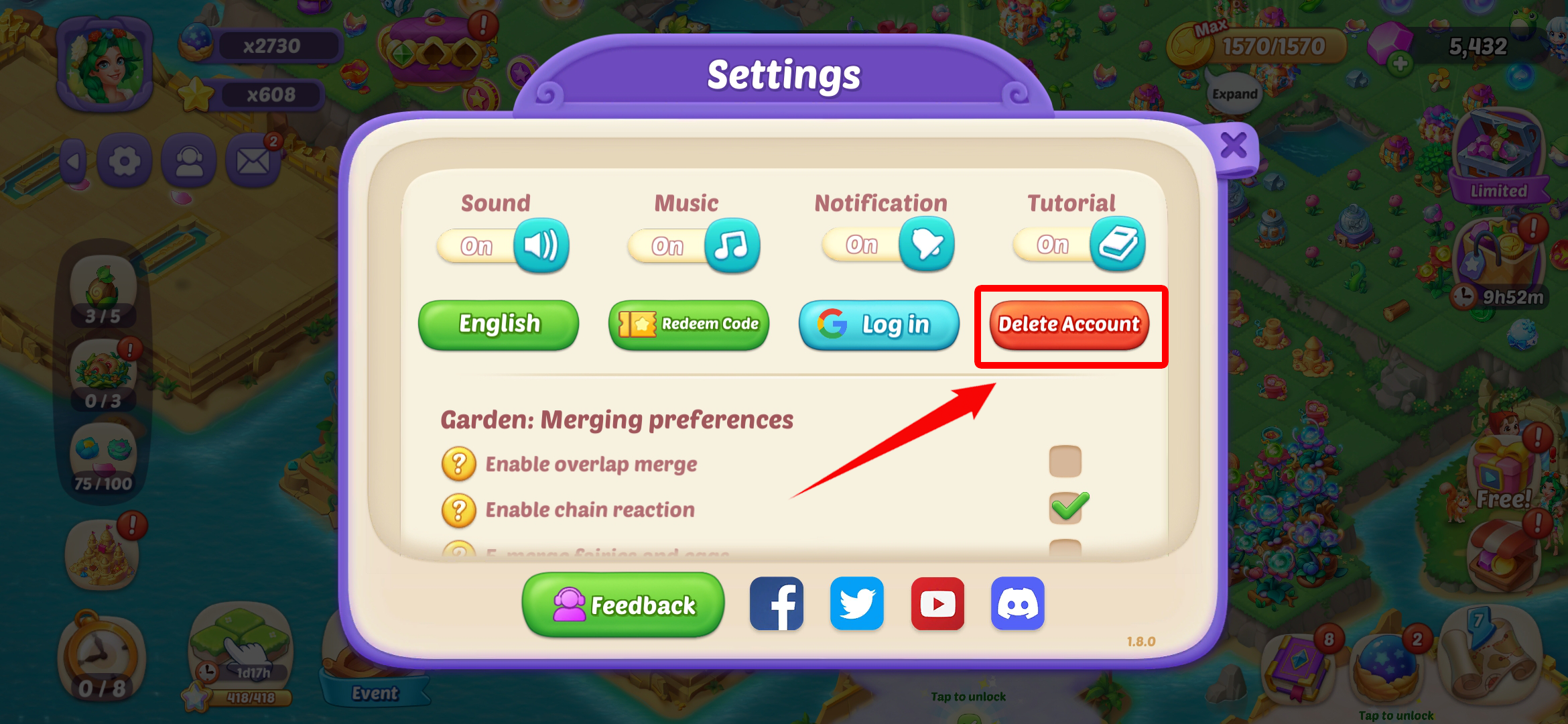 click about game button